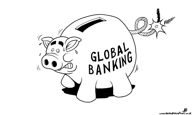 The global banking system goes BOOM!